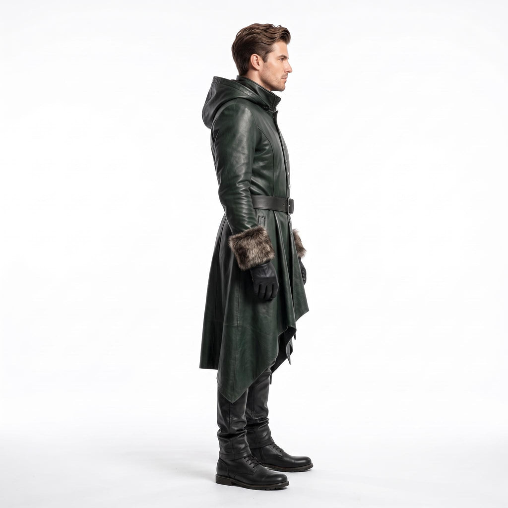 Men's Genuine Leather Forest Ranger Costume - Verlain London
