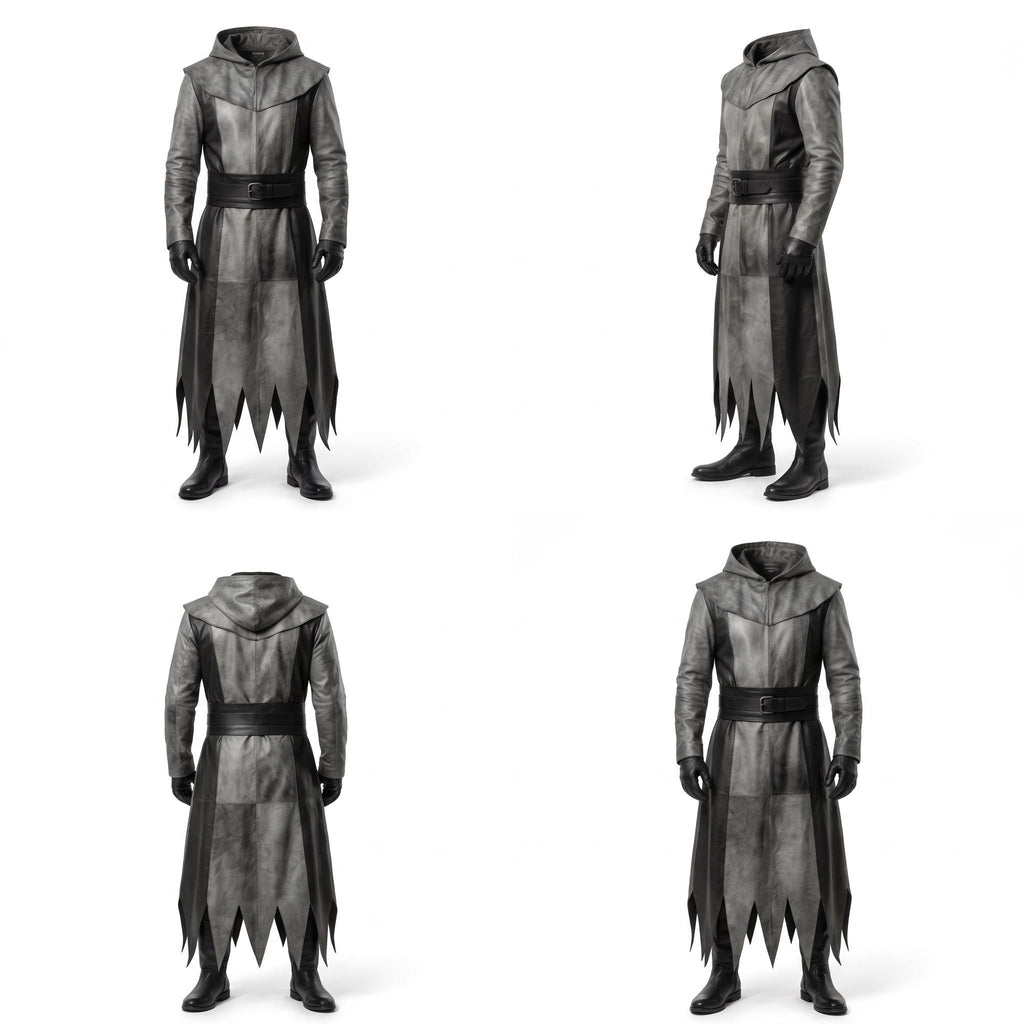 Men's Genuine Leather Reaper Costume - Verlain London