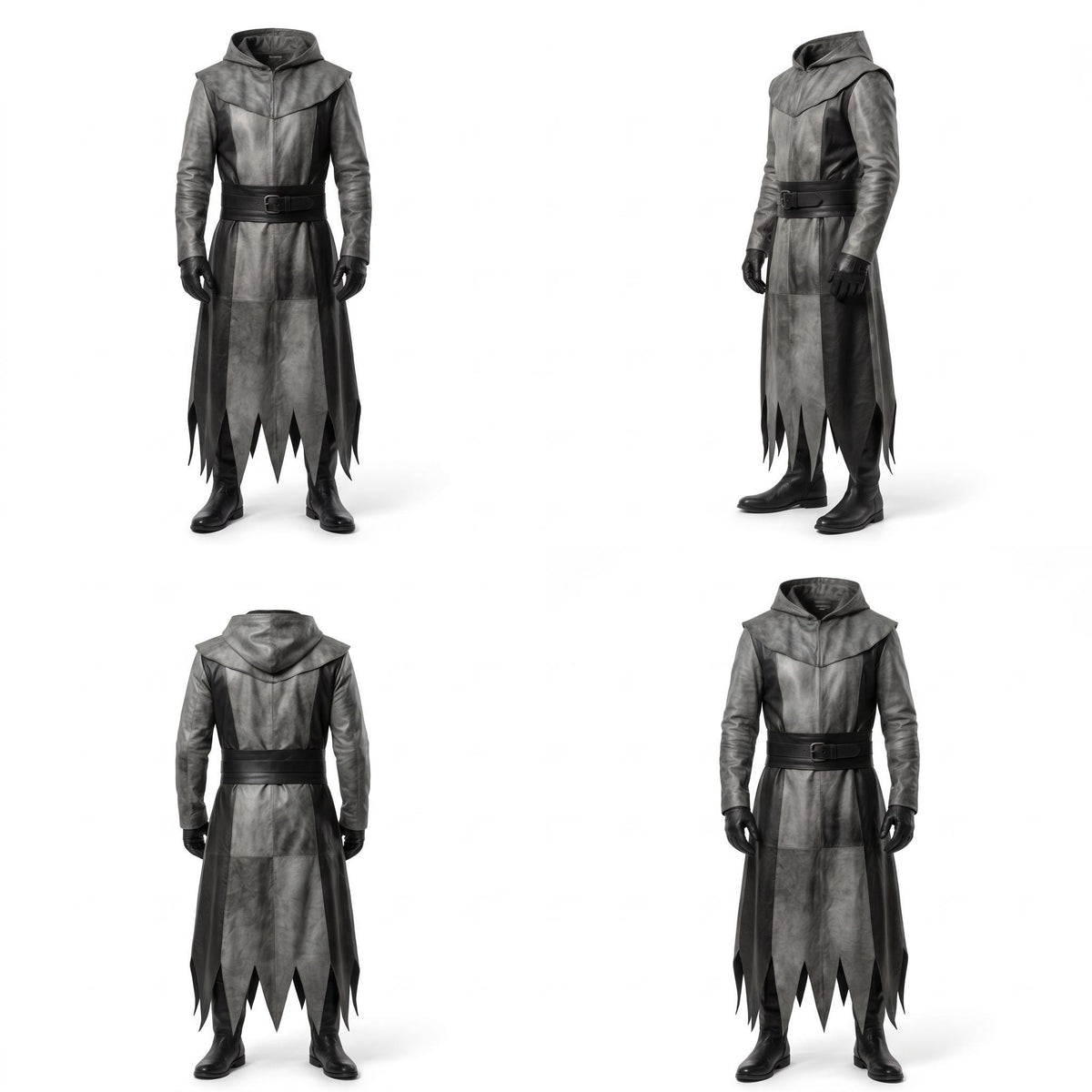 Men's Genuine Leather Reaper Costume - Verlain London