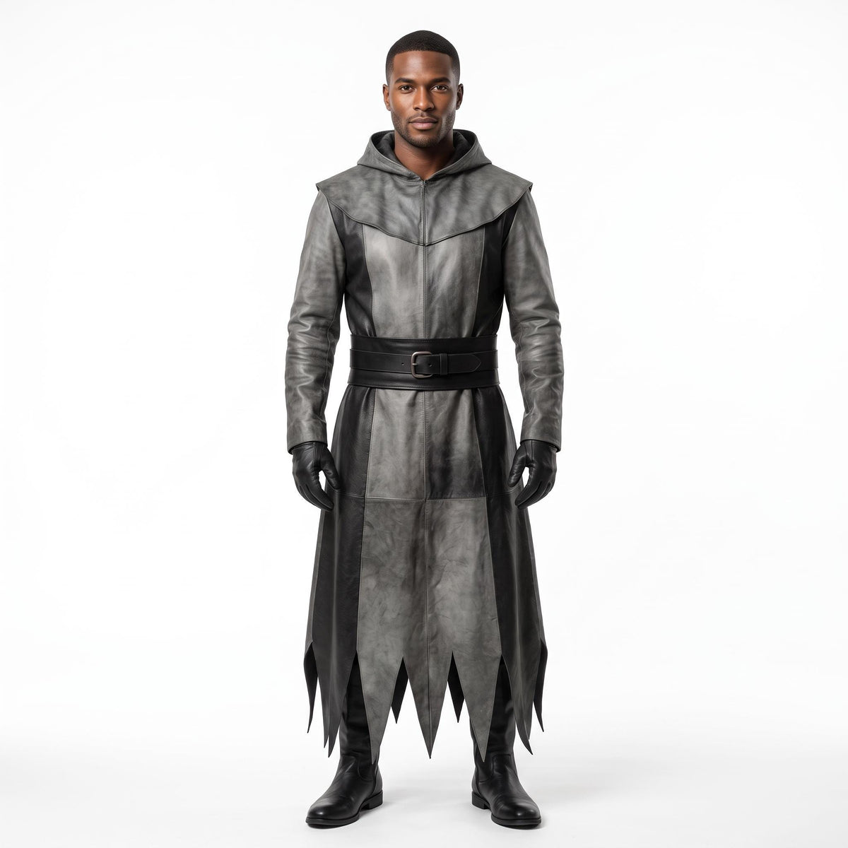 Men's Genuine Leather Reaper Costume - Verlain London
