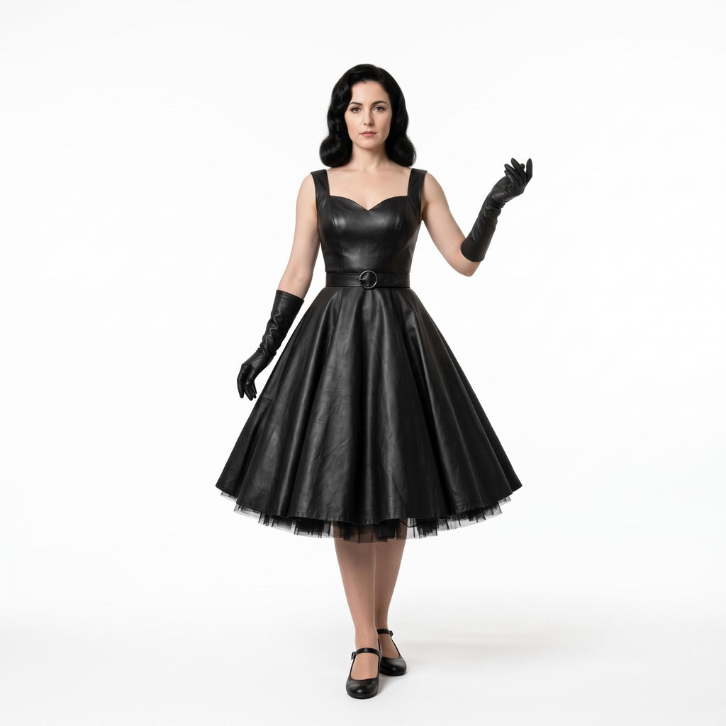 Women's Genuine Leather Pin-Up Costume - Verlain London