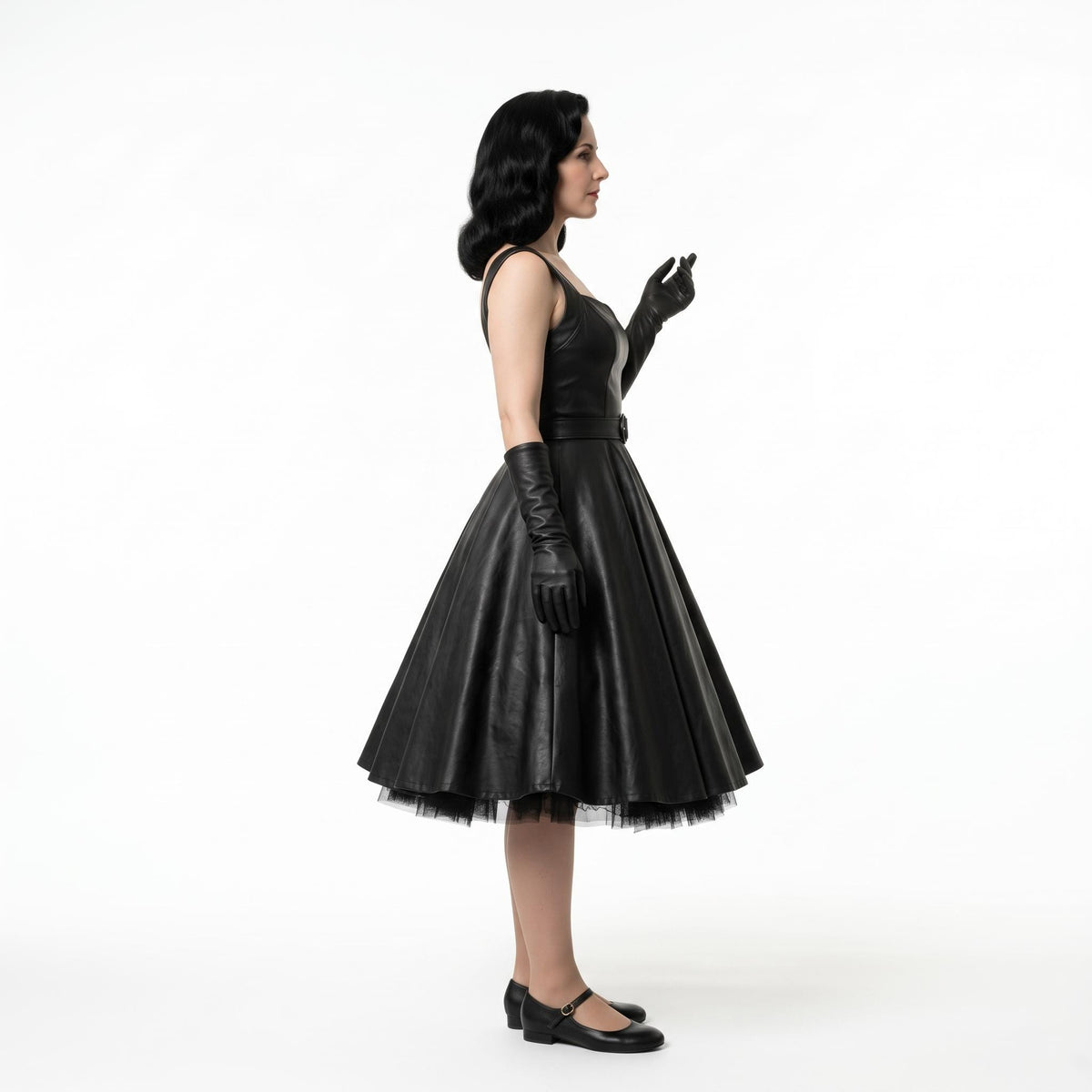 Women's Genuine Leather Pin-Up Costume - Verlain London