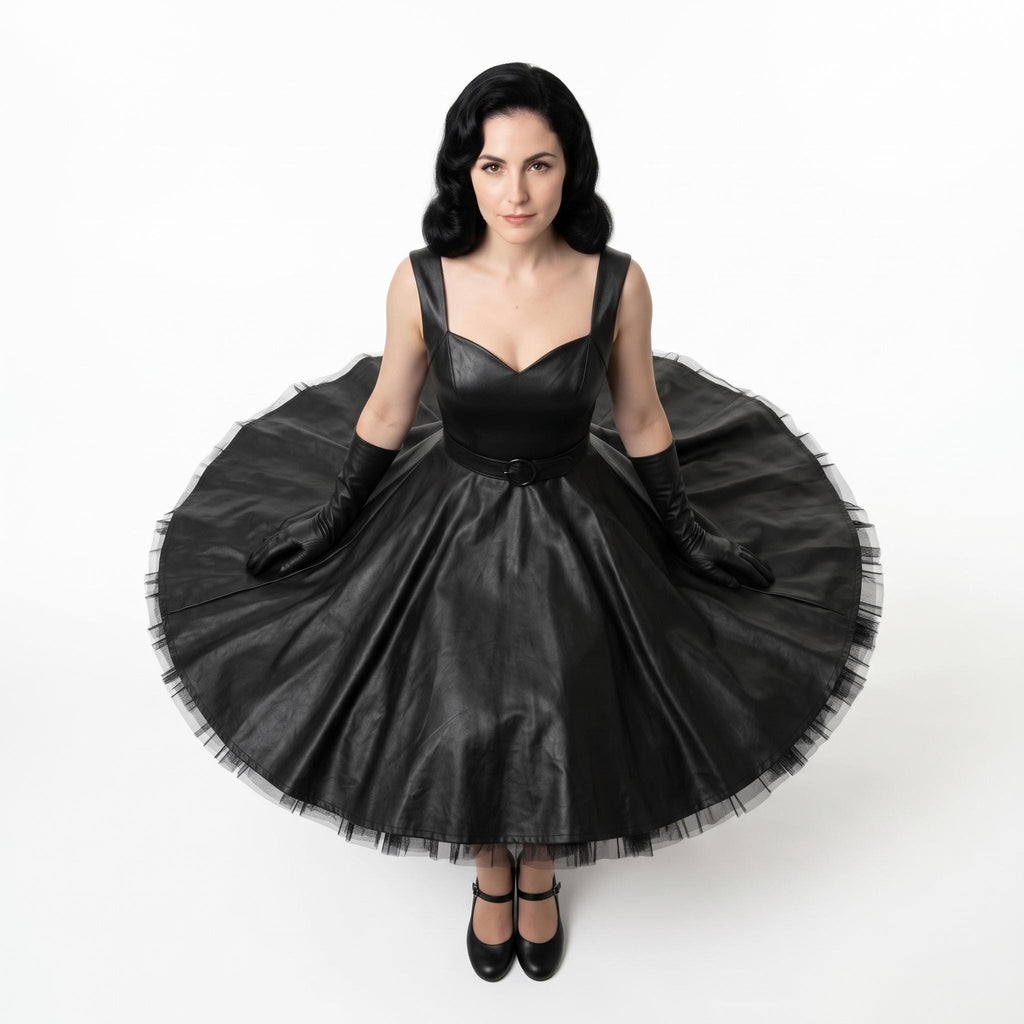 Women's Genuine Leather Pin-Up Costume - Verlain London