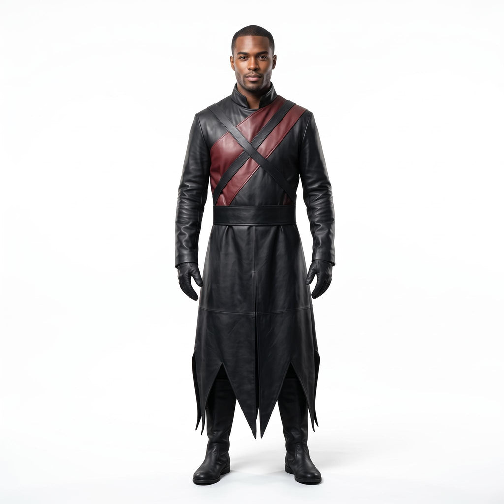 Men's Genuine Leather Dark Warrior Costume - Verlain London