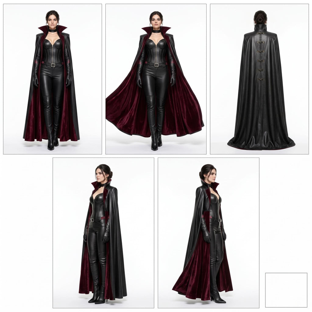 Women's Genuine Leather Vampire Countess Costume - Verlain London