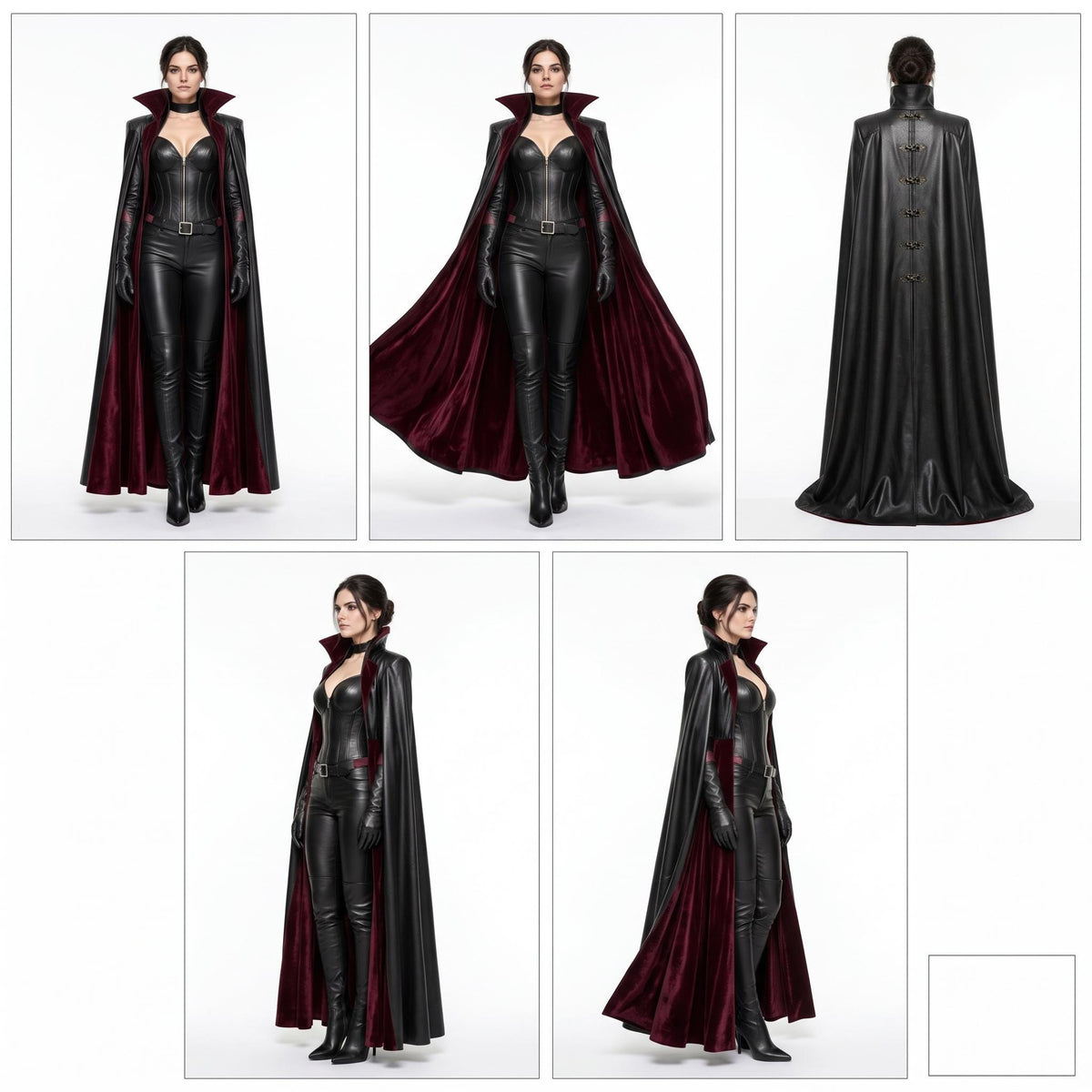Women's Genuine Leather Vampire Countess Costume - Verlain London
