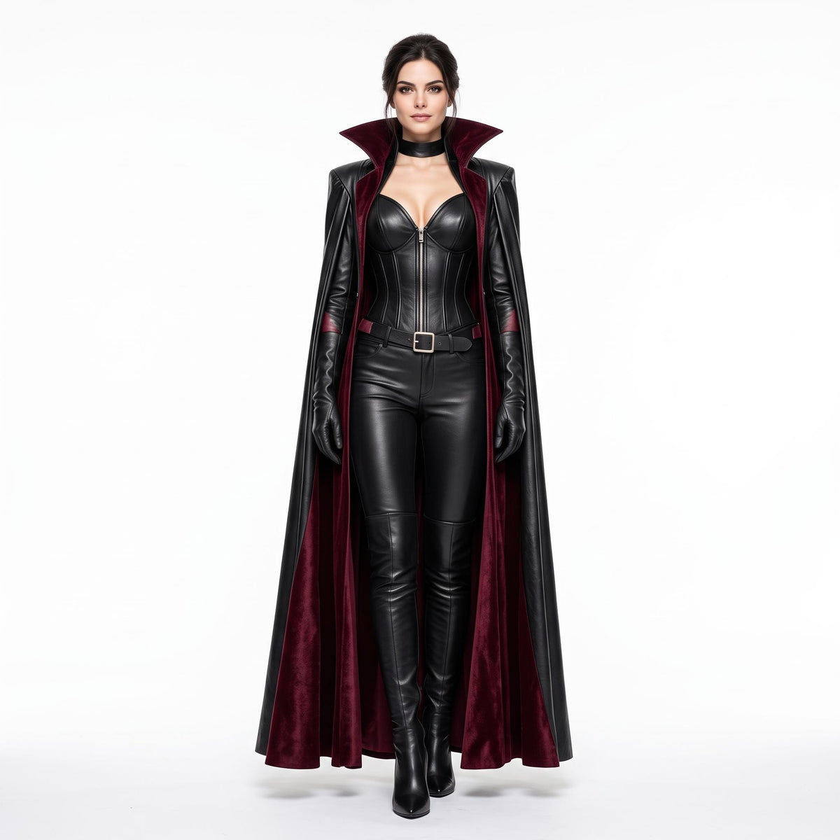 Women's Genuine Leather Vampire Countess Costume - Verlain London