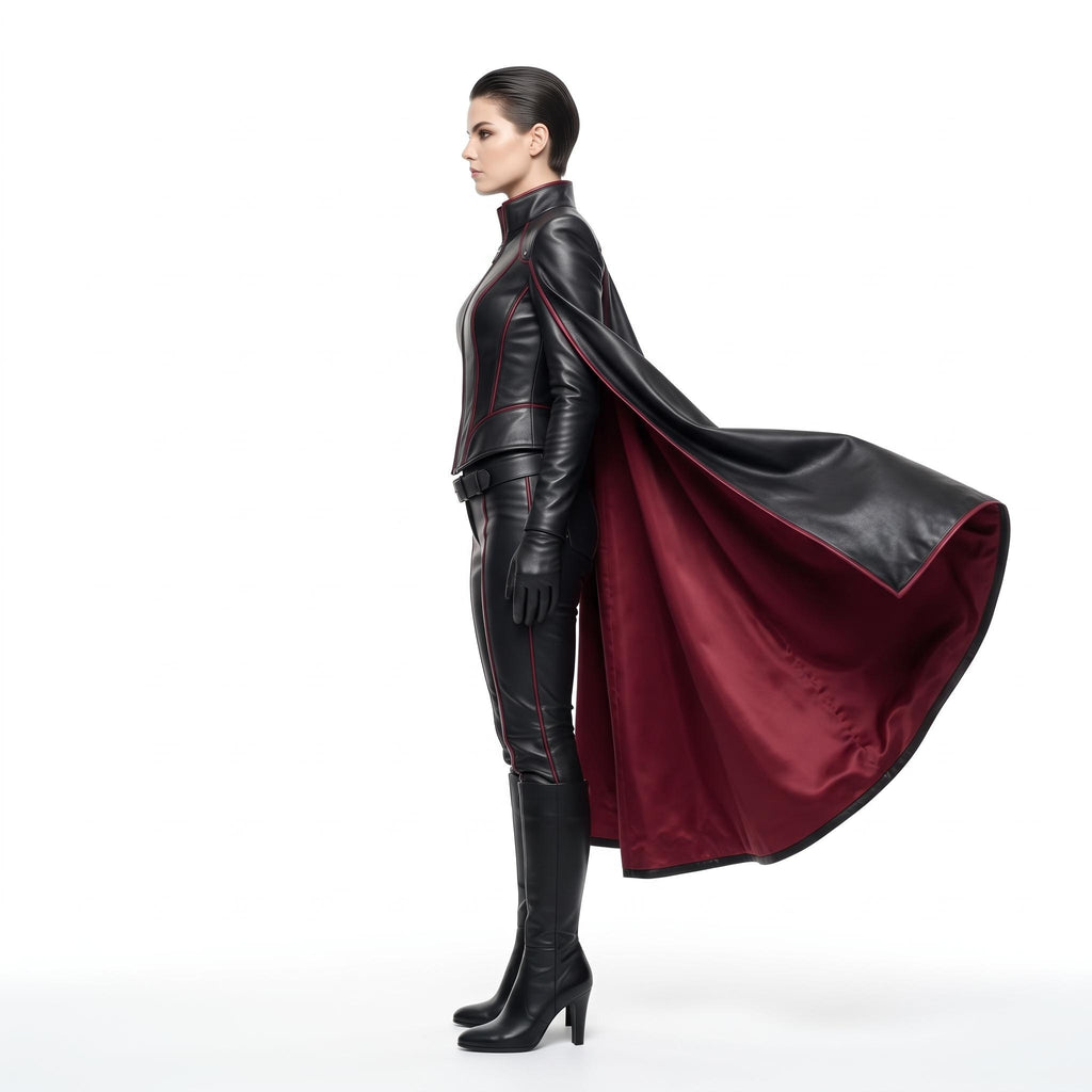 Women's Genuine Leather Gothic Vampire Costume - Verlain London
