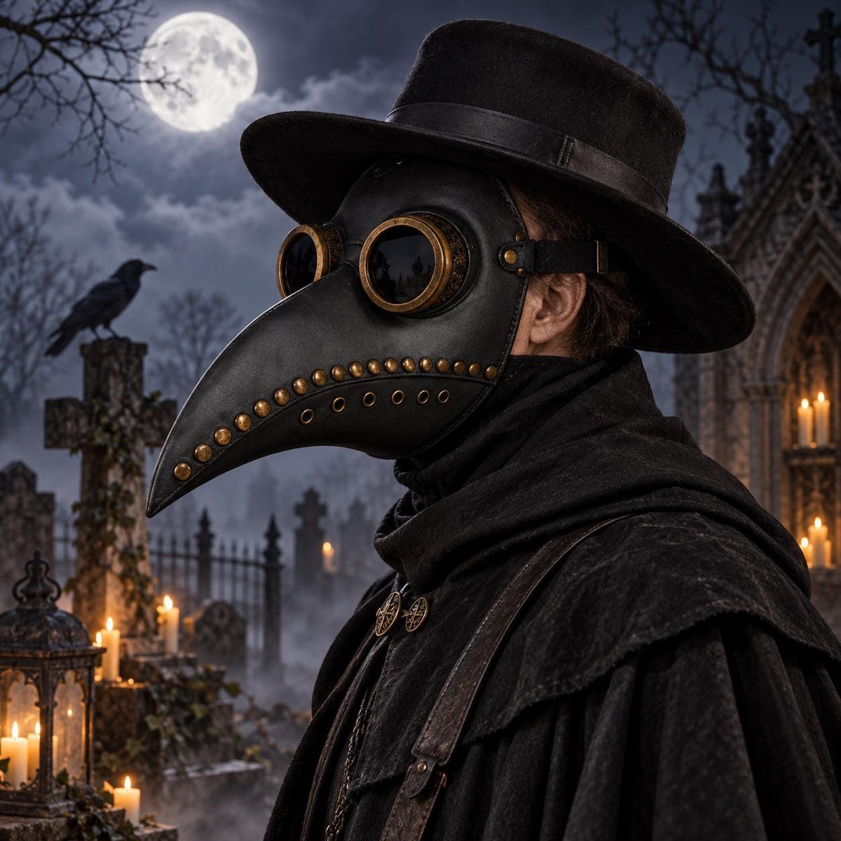 Plague Doctor Mask Steampunk Gothic Halloween Cospla