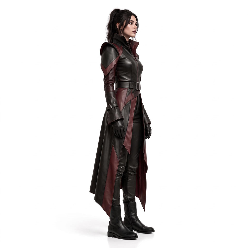 Women's Genuine Leather Warrior Costume - Verlain London