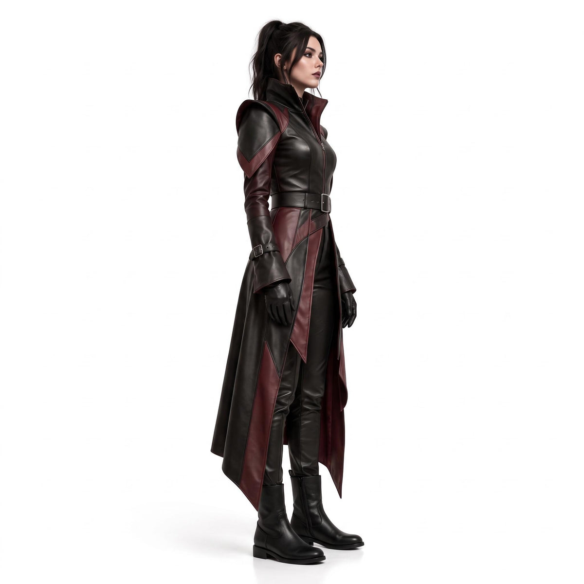Women's Genuine Leather Warrior Costume - Verlain London