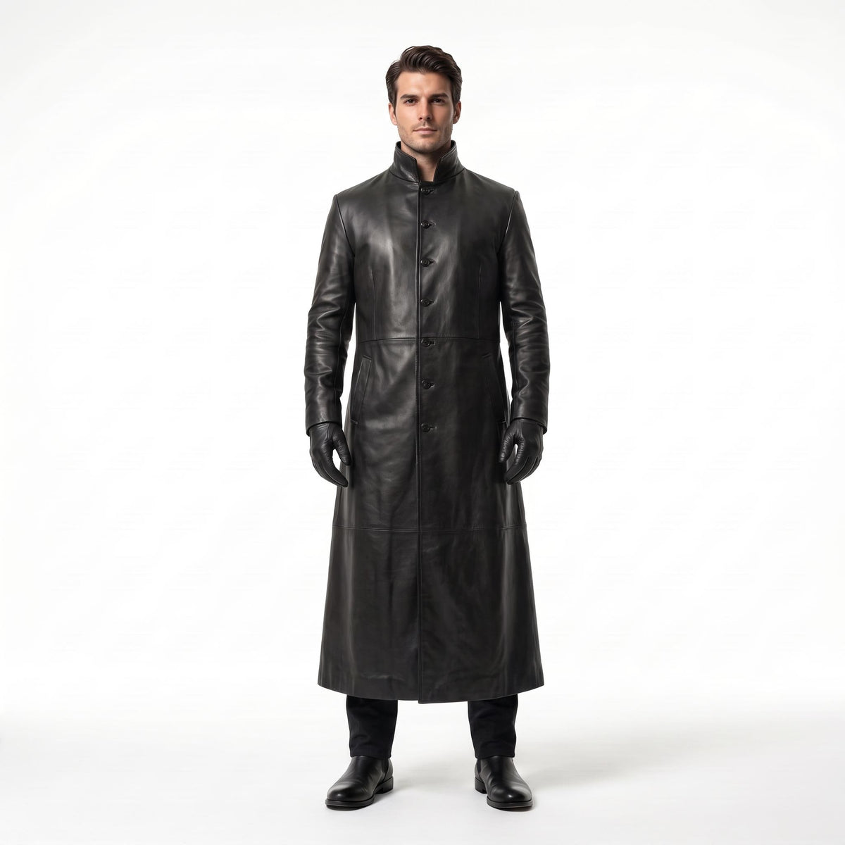 Men's Genuine Leather Gothic Wanderer Costume - Verlain London