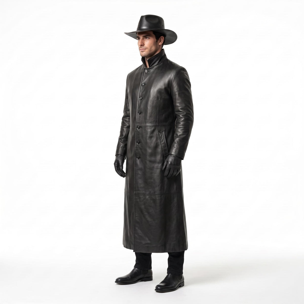 Men's Genuine Leather Gothic Wanderer Costume - Verlain London