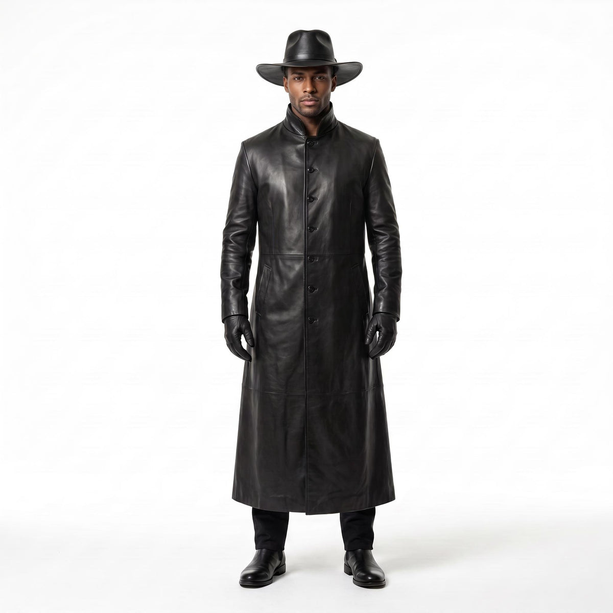 Men's Genuine Leather Gothic Wanderer Costume - Verlain London