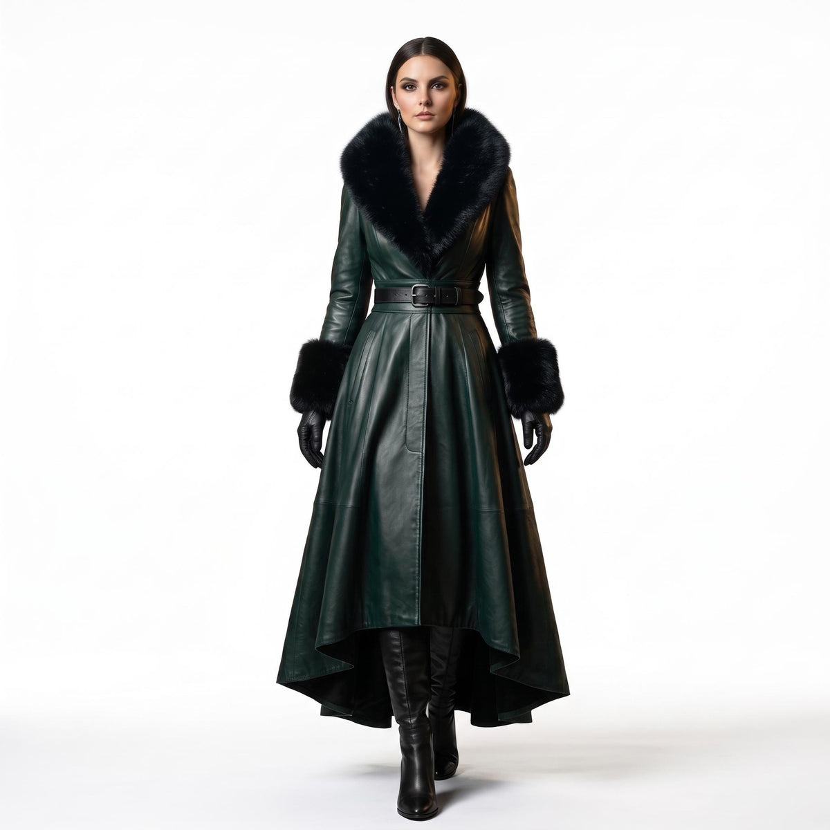 Women's Genuine Leather Fairytale Queen Costume - Verlain London