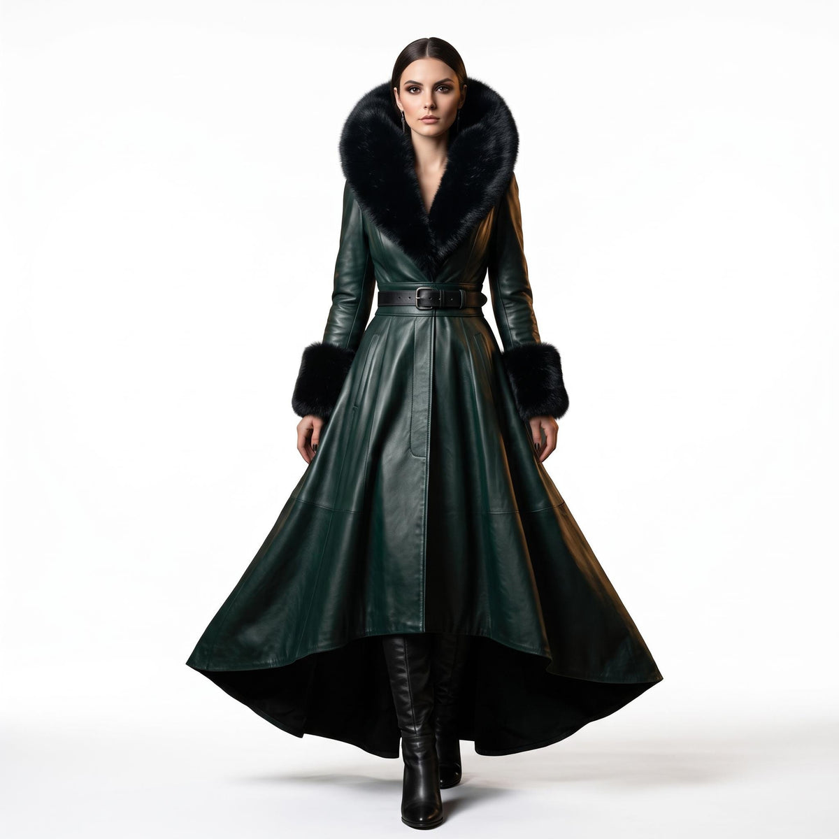 Women's Genuine Leather Fairytale Queen Costume - Verlain London