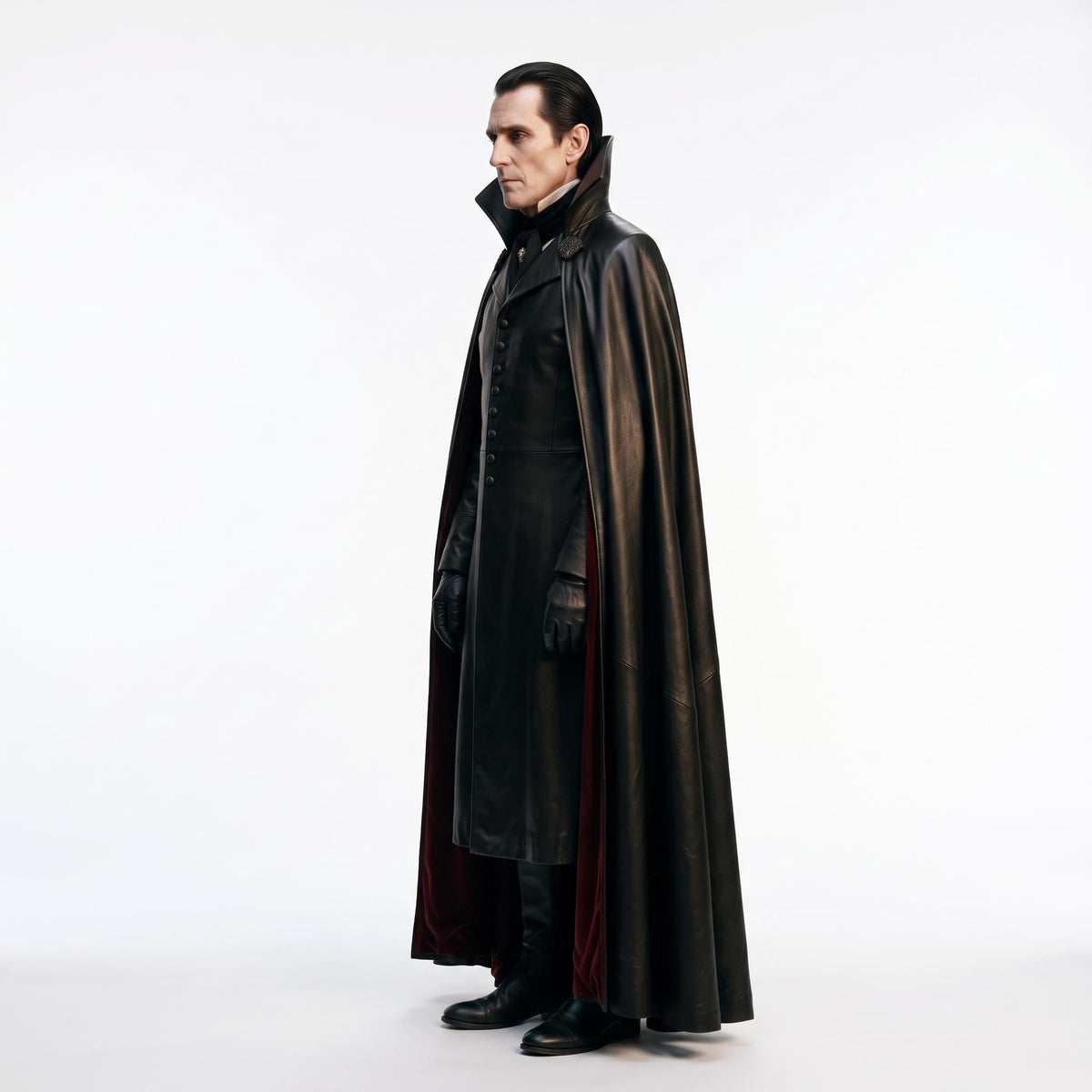 Men's Genuine Leather Vampire Count Costume - Verlain London