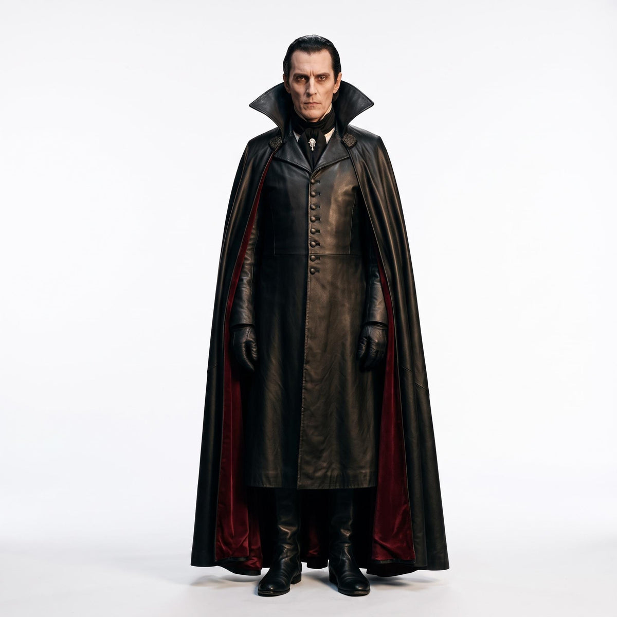 Men's Genuine Leather Vampire Count Costume - Verlain London
