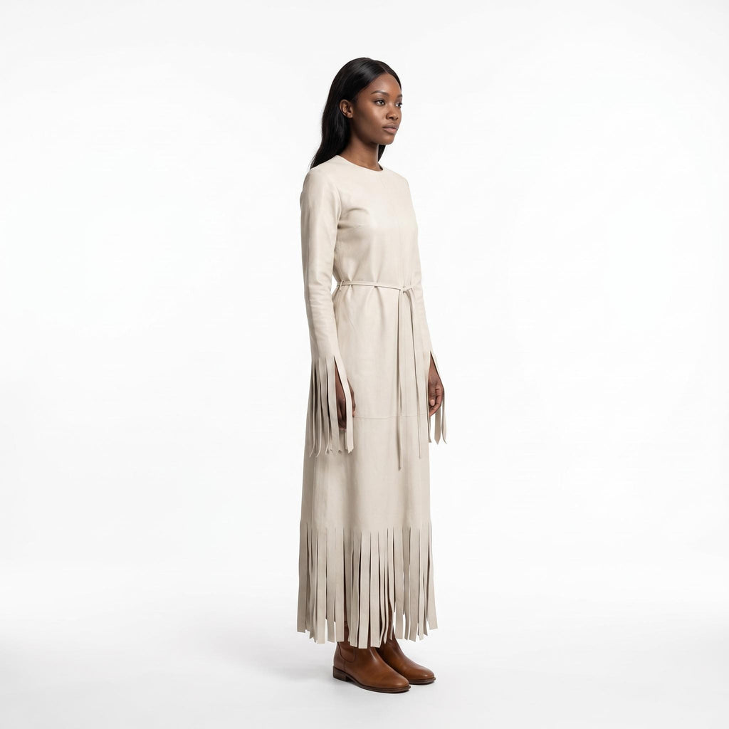 Women's Genuine Leather Boho Western Costume - Verlain London