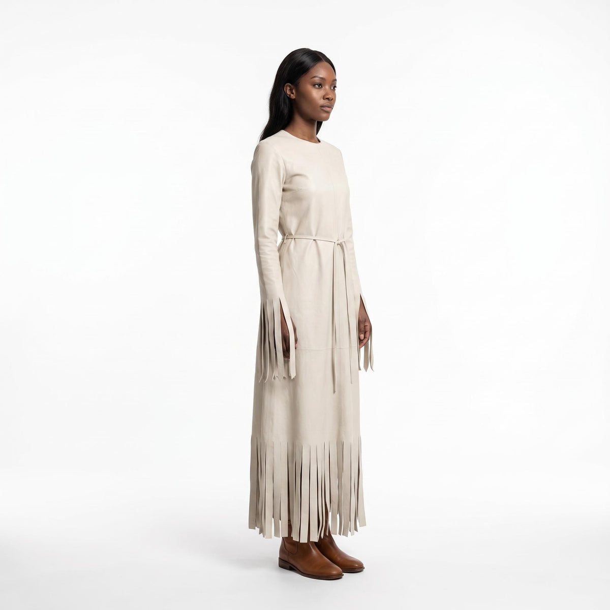 Women's Genuine Leather Boho Western Costume - Verlain London