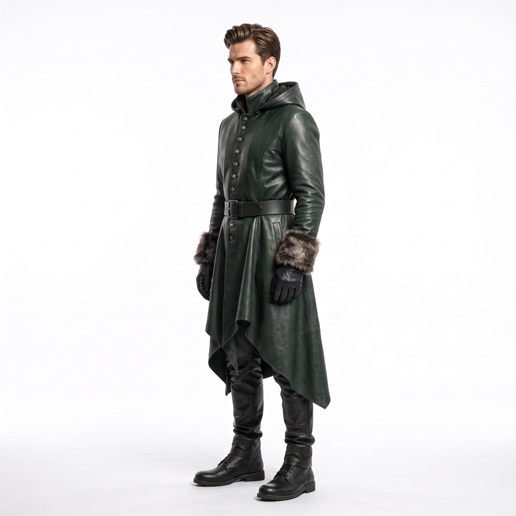 Men's Genuine Leather Forest Ranger Costume - Verlain London