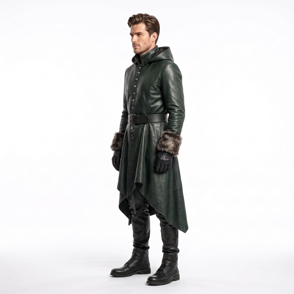 Men's Genuine Leather Forest Ranger Costume - Verlain London