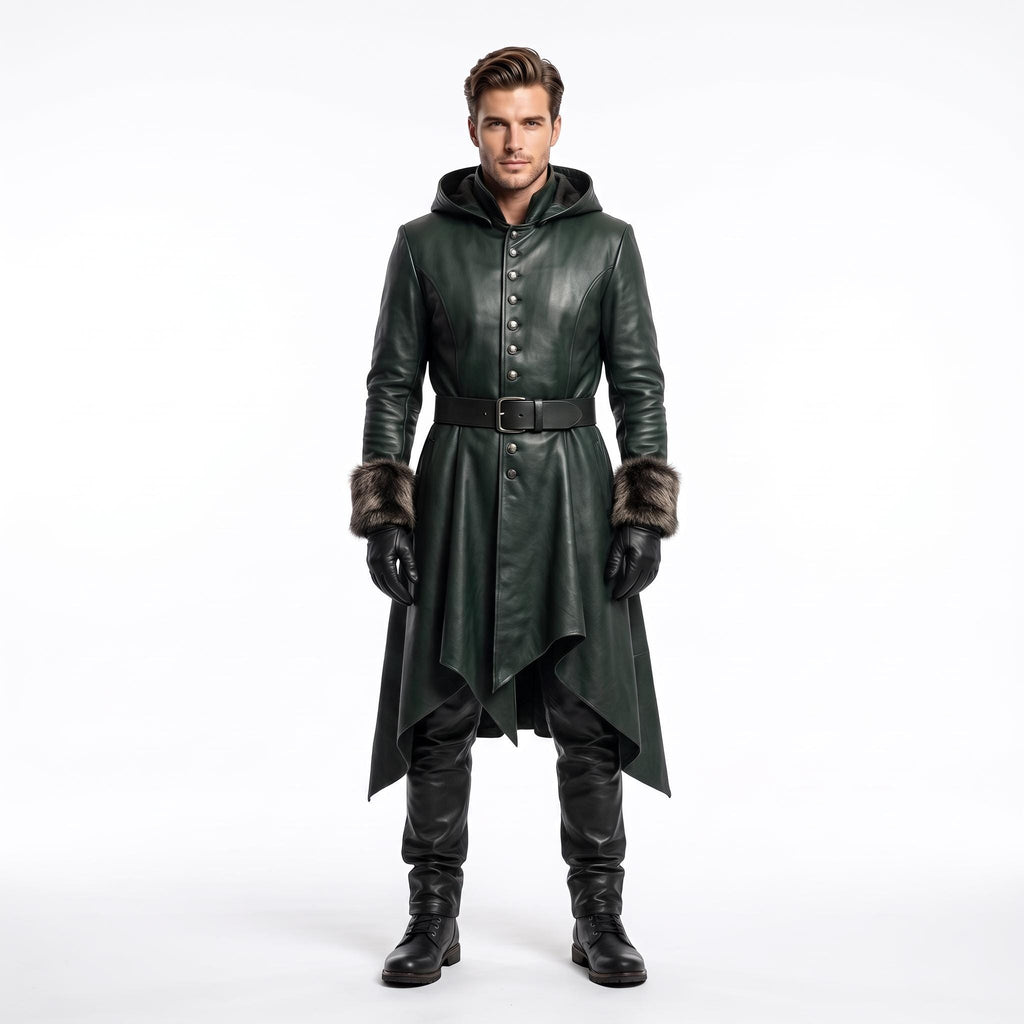 Men's Genuine Leather Forest Ranger Costume - Verlain London