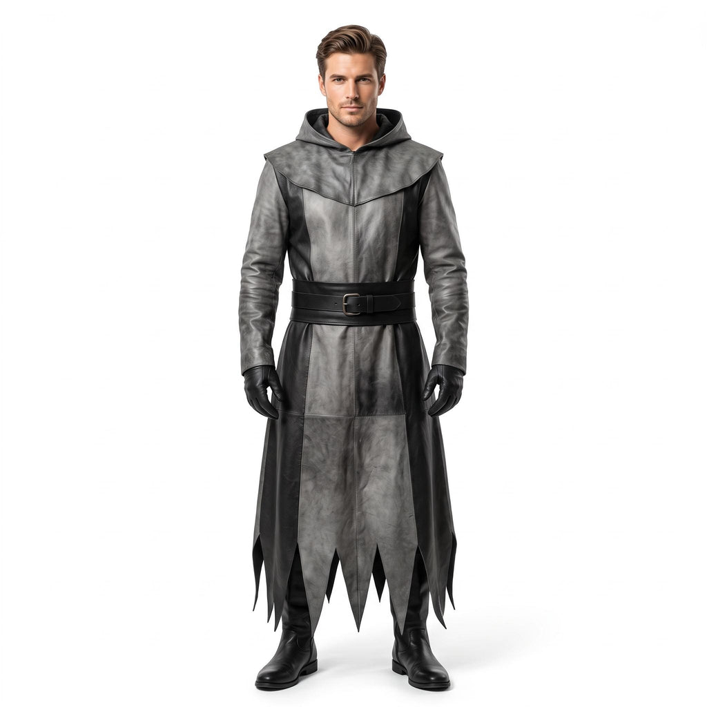 Men's Genuine Leather Reaper Costume - Verlain London