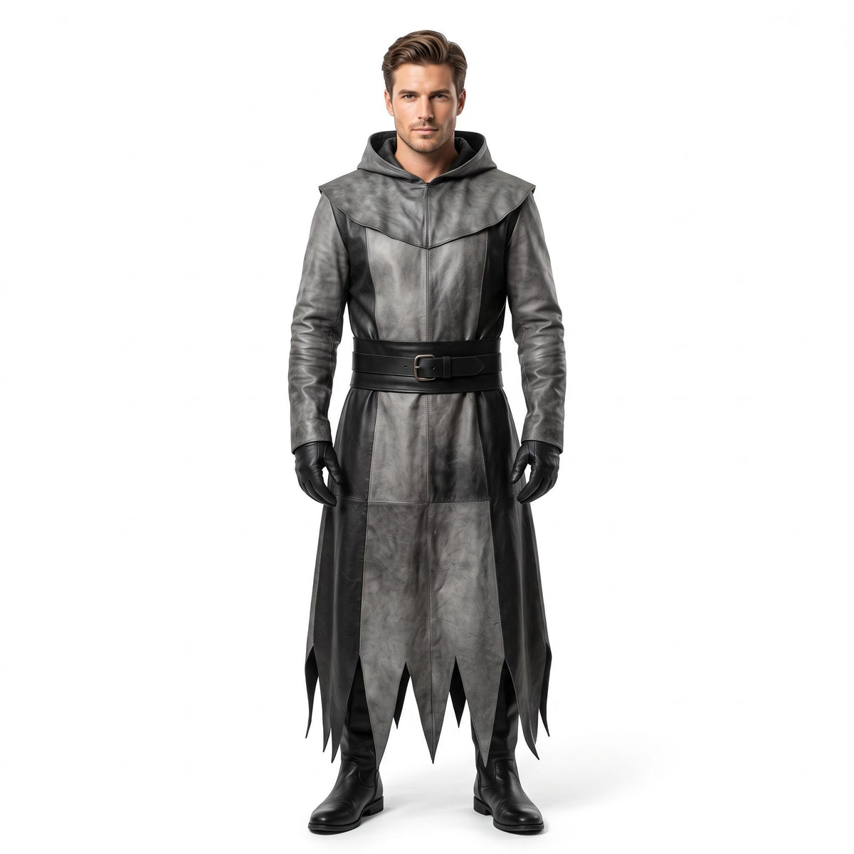 Men's Genuine Leather Reaper Costume - Verlain London