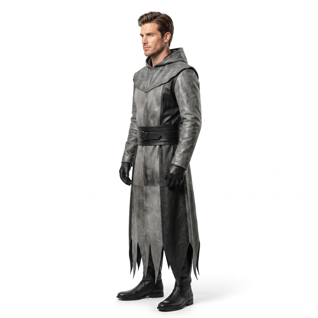 Men's Genuine Leather Reaper Costume - Verlain London
