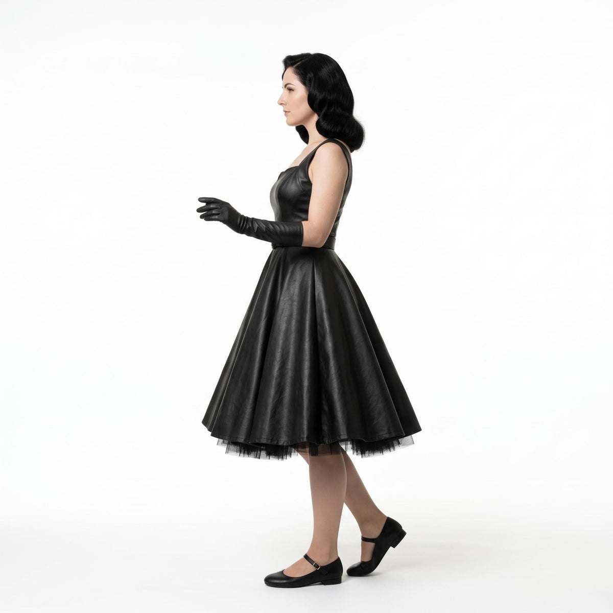 Women's Genuine Leather Pin-Up Costume - Verlain London