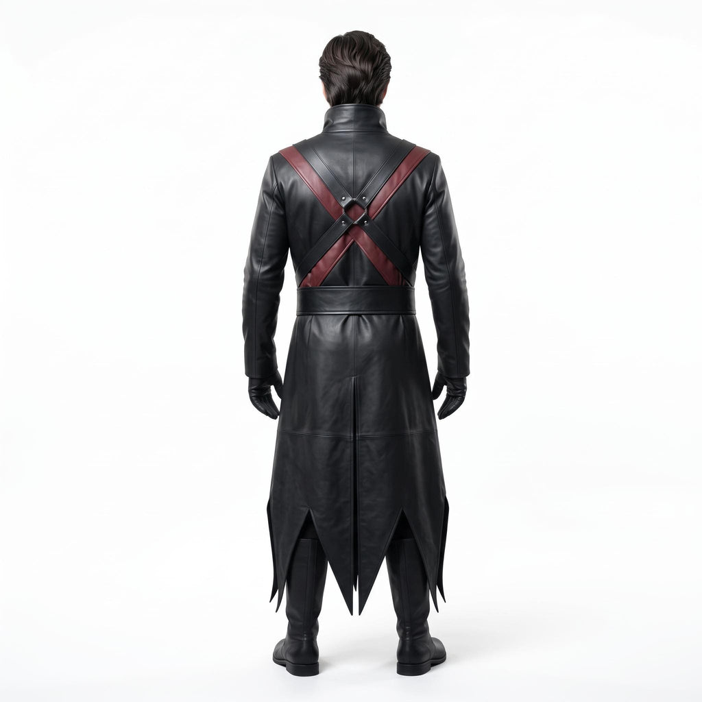Men's Genuine Leather Dark Warrior Costume - Verlain London