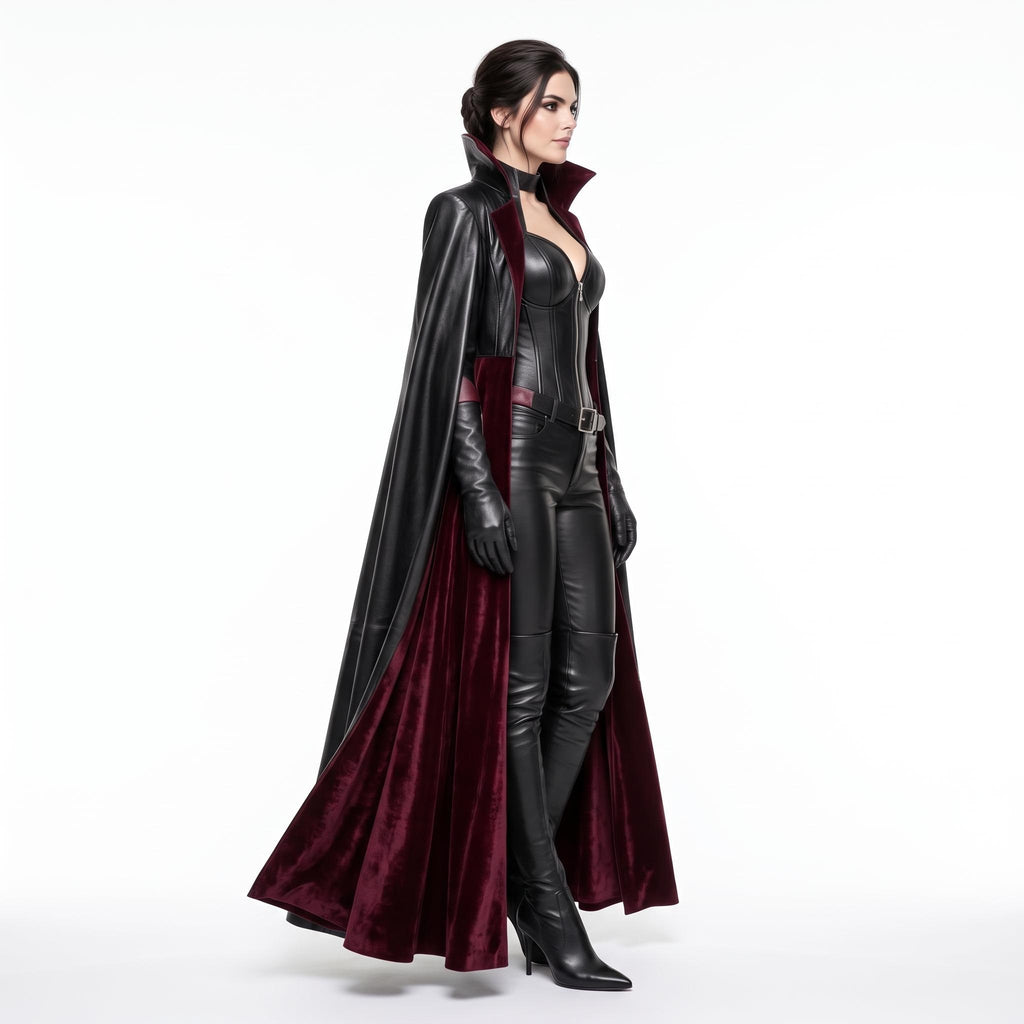 Women's Genuine Leather Vampire Countess Costume - Verlain London