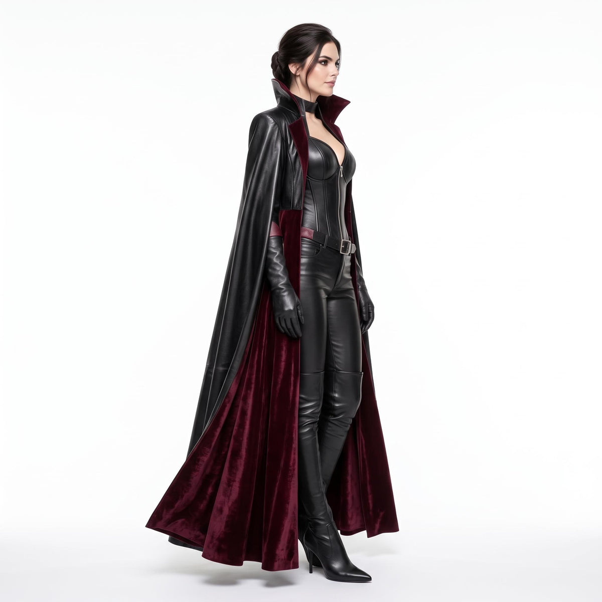 Women's Genuine Leather Vampire Countess Costume - Verlain London