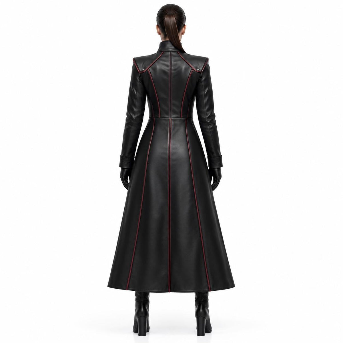 Women's Genuine Leather Gothic Vampire Costume - Verlain London